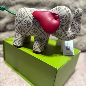 Tory Burch stuffed Elephant decor